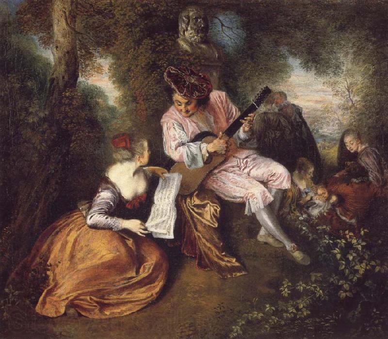 Jean-Antoine Watteau The Scale of Love Spain oil painting art